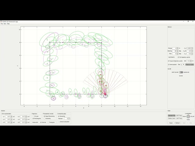 EKF-SLAM Demonstration in MATLAB: Extended Kalman Filter Mapping & Navigation