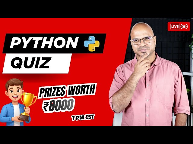 Python Live Quiz with Prizes