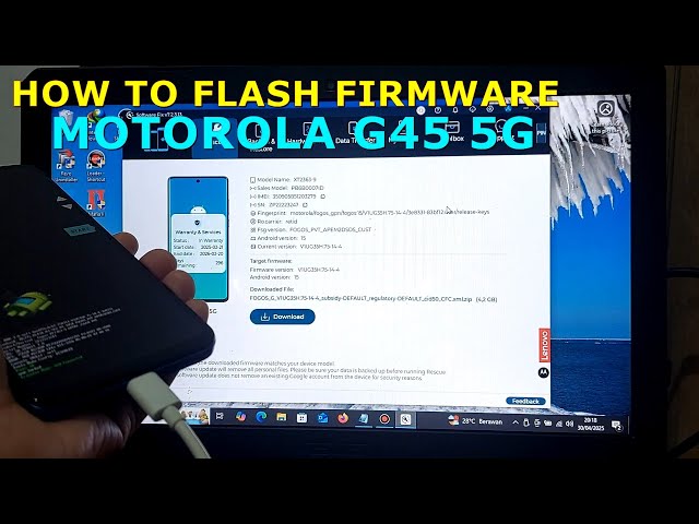 How to Flash Firmware Motorola G45 5G / Motorola G34