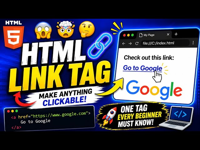 🚀 Make Your Website Clickable with HTML! 🔗