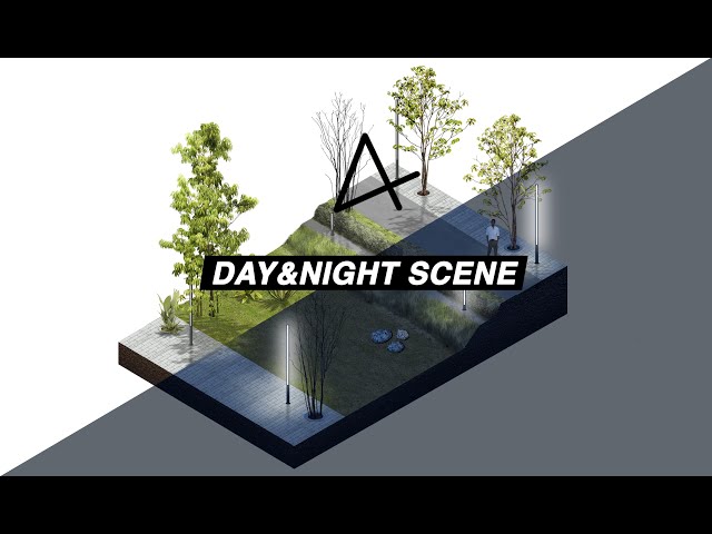 TUTORIAL - Night axonometry scene post-production in photoshop TIPS