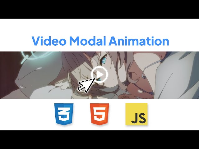 How To Make A Simple Video Modal | Video Modal Design HTML, CSS, Javascript