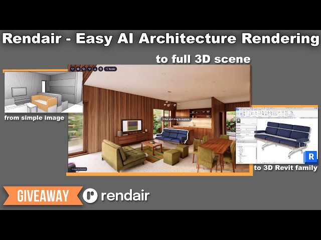 AI Rendering and 3D Model Creation - Rendair Tutorial