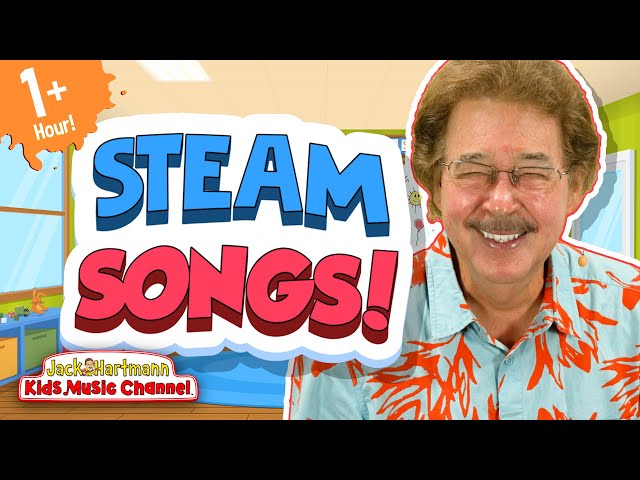 STEAM Songs! | Over an Hour of Fun Science, Technology, Engineering, Arts, and Math! | Jack Hartmann