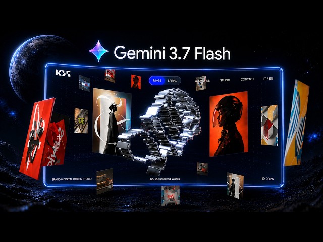 Built a $10,000 Infinite Canvas Website Using Gemini 3.7 Flash (FREE ASSETS)