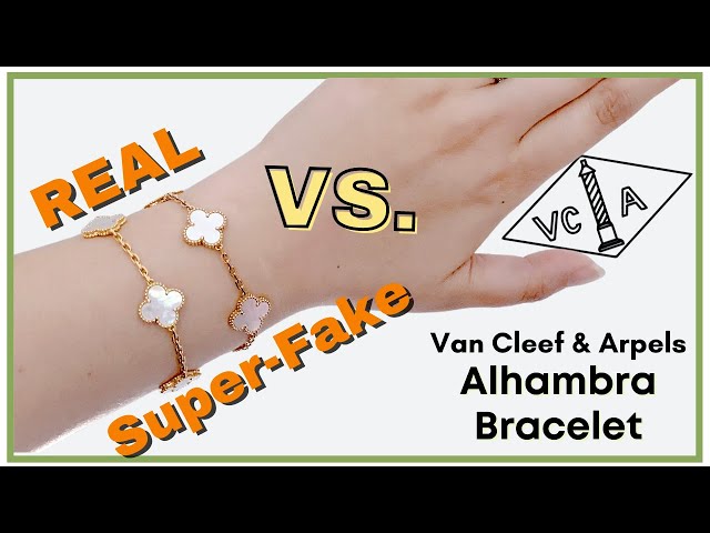 [REAL vs. FAKE] VCA Vintage Alhambra Bracelet - Comparing SUPER-FAKE to Genuine | My First Luxury