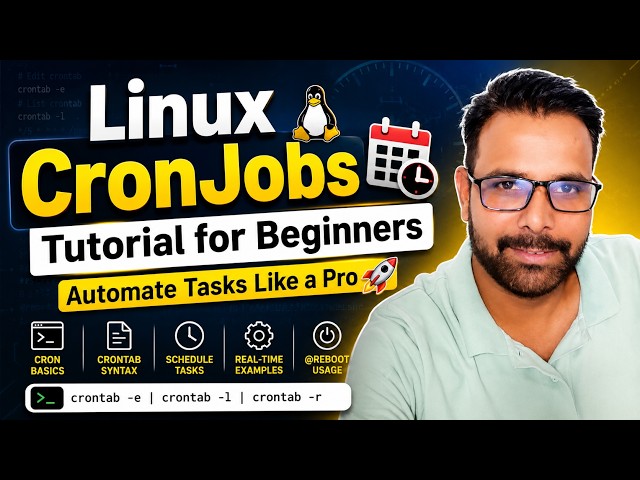 Linux CronJobs Tutorial for Beginners in Hindi | 🚀  Automate Tasks Like a Pro @devops_dose