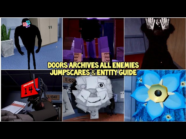 Doors The Archives All Enemies Jumpscares & Entity Guide