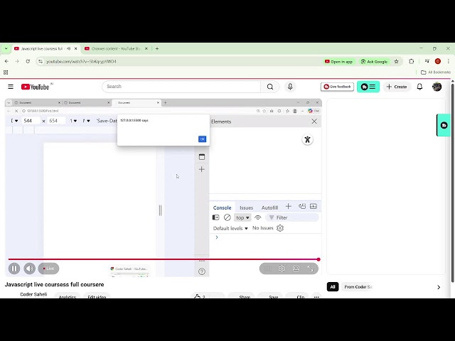 Javascript live coursess full coursere