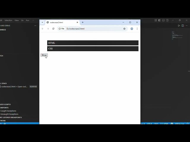 "Minimal List Movement Animation | HTML CSS JavaScript Short Code Tutorial"