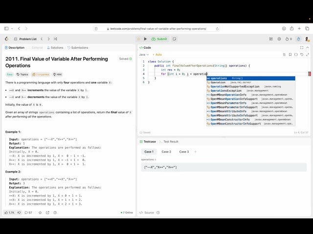 Final Value Of Variable After Performing Operations