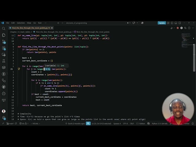 DAY 139 - Line Through the Most Points (Part 3) | Brute-Force Code Explanation