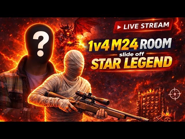 🔴LIVE I 1v4 TDM M24 Room | Slide OFFIThumb Player Sniping OP!"