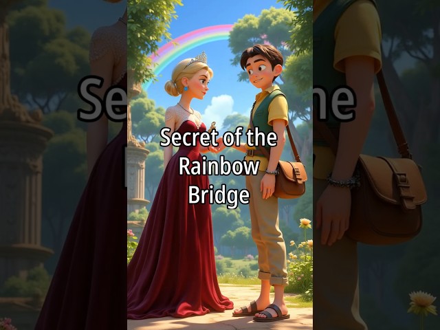 The Secret of the Rainbow Bridge🌈🌉 #aianimation #funforkids #facts#cartoon #fyp #disney #rainbow