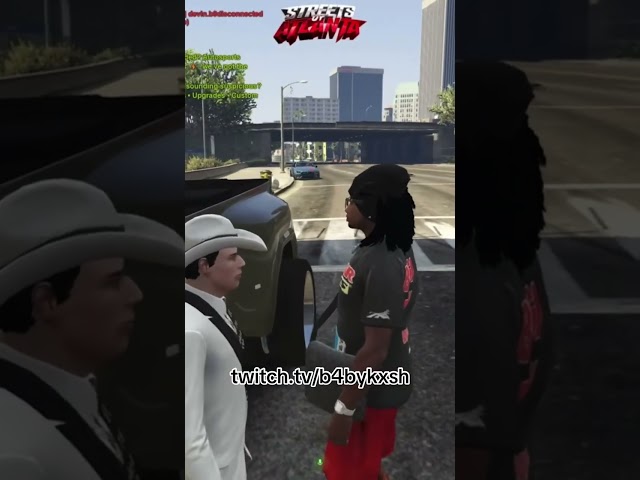 b4bykxsh meets stackswopo on fivem and it goes completely wrong 😂😂😂 | #clips #twitch #funny #viral  