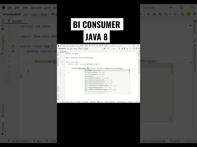 What is Bi Consumer in Java 8? #shorts #java #interview
