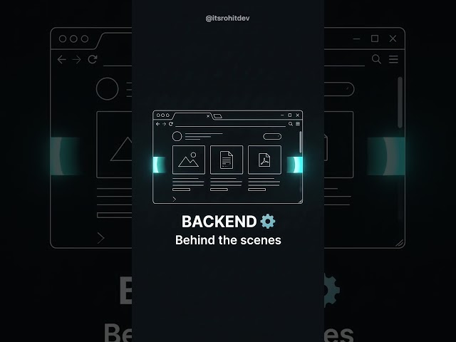 Frontend vs Backend what's the difference? 👨‍💻 #coding #programming #codingtips #frontend  #backend