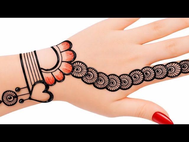 Very Easy Stylish Mehndi Design||New Arabic Mehandi Designs|#Mehndi Design Simple Arabic|Henna short