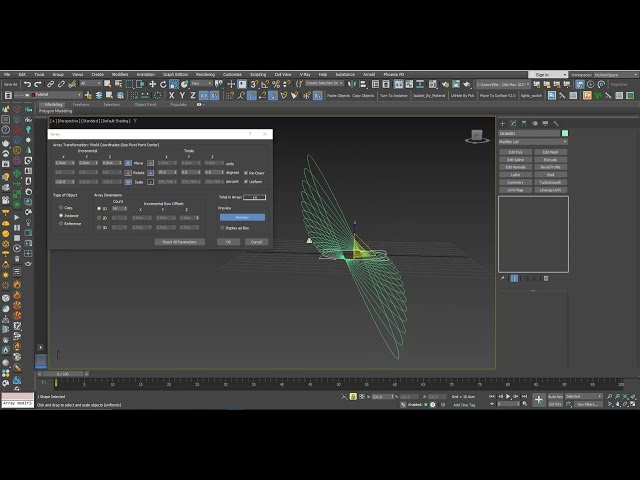 Lesson 16 - 3DS Max - Total Beginners - Array Tool - Combine Modes