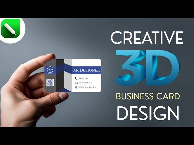 Amazing 3D Business Card Design in CorelDraw | Visiting Card in CorelDraw | CorelDraw Tutorial