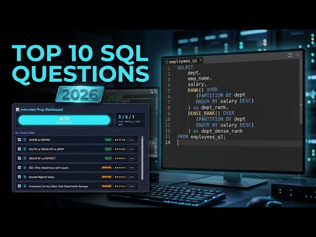 2026 SQL Interview Prep: Get Hired as a Data Engineer