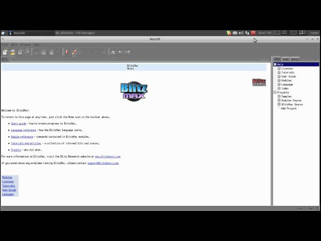 BlitzMax Tutorial Series: Introduction #1 - Learning The IDE