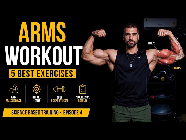 The ONLY 5 ARMS Exercises You Need for Muscle Mass (Grow Biceps & Triceps)