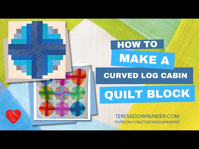 How to make a curved log cabin quilt block