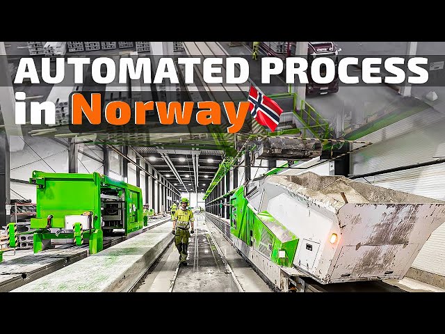AUTOMATED Precast Concrete Factory Tour | The Process of Making Precast Hollow Core Concrete