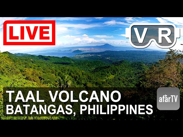 🔴 LIVE 4K VR180°: Stand 14 KM from Taal Volcano | Philippines 24/7