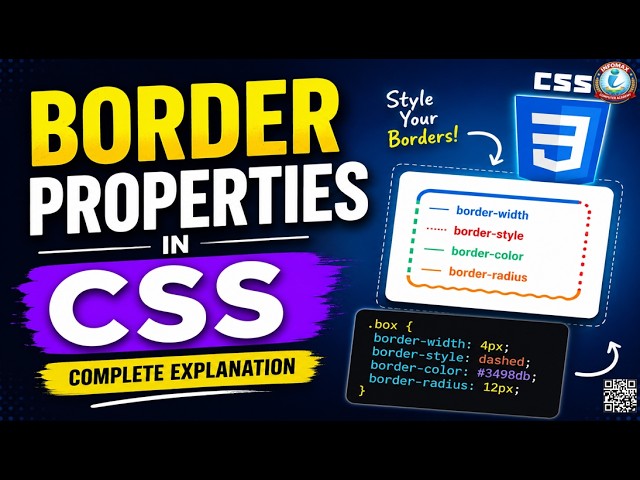Border Properties in CSS | Complete CSS Border Tutorial for Beginners
