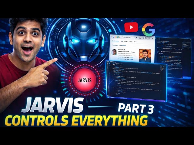 I Built a REAL JARVIS AI in Python (Part 3) 🤖 | Voice Controls Google, YouTube & Apps
