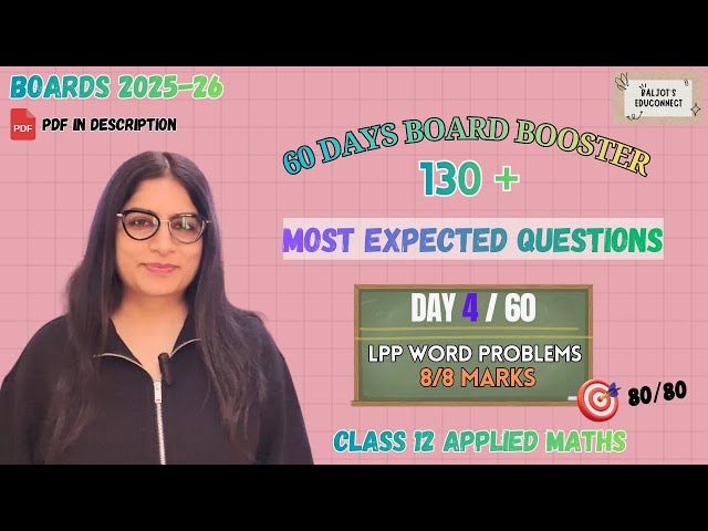 LPP Word Problems: Decode the "Language" 🕵️‍♀️ | Day 4/60 | Class 12 Applied Maths