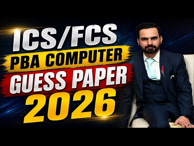 FCS/ICS PBA COMPUTER GUESS PAPER 2026 | PYTHON PROGRAMS | K-MAP | ALGORITHM & FLOWCHART | PBA PAPER