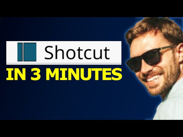 Shotcut Tutorial in 3 MINUTES 2026!