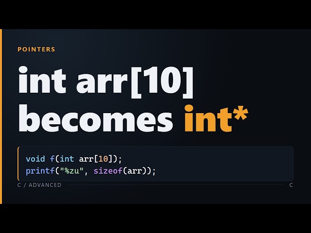 sizeof lies: array-to-pointer decay