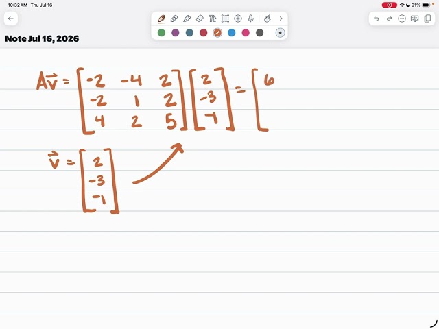 MATH332: Verify v is an Eigenvector of A