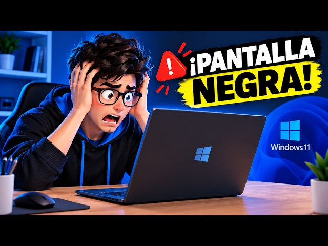 🚨 ¡PANTALLA NEGRA en Windows 11! El escritorio no carga #Windows11