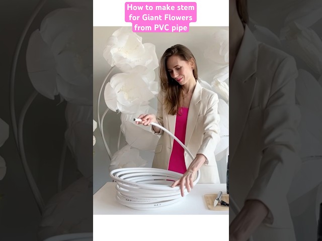 DIY How to make curvy stem for Giant Flowers  on my channel