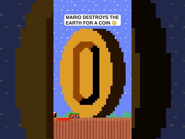 Mario destroys Earth for one Coin 😳 #shorts #mario
