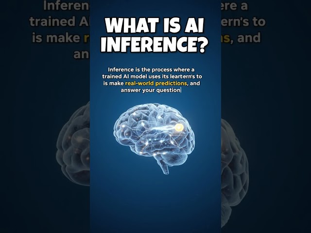 What Is AI Inference? 🤖 Explained in 10 Seconds | How AI Makes Predictions