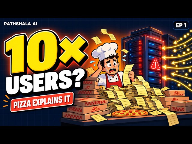System Design Explained with a Pizza Shop 🍕 | Scaling, Load Balancer, Microservices | Ep 1
