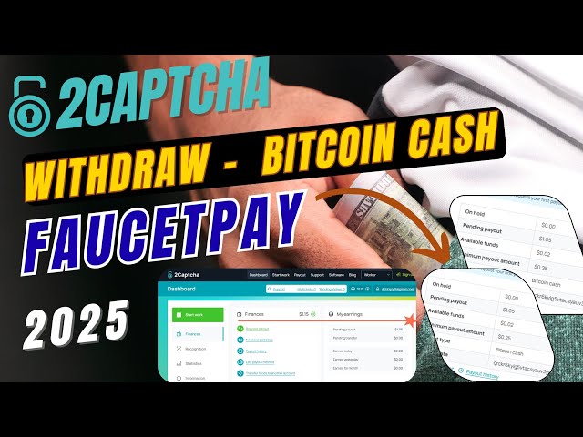 Payment Proof  2Captcha Earnings to Faucet pay Bitcoin Cash withdraw 2025 | 2captcha earn money