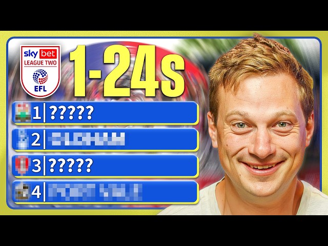 League Two 1-24 Predictions.