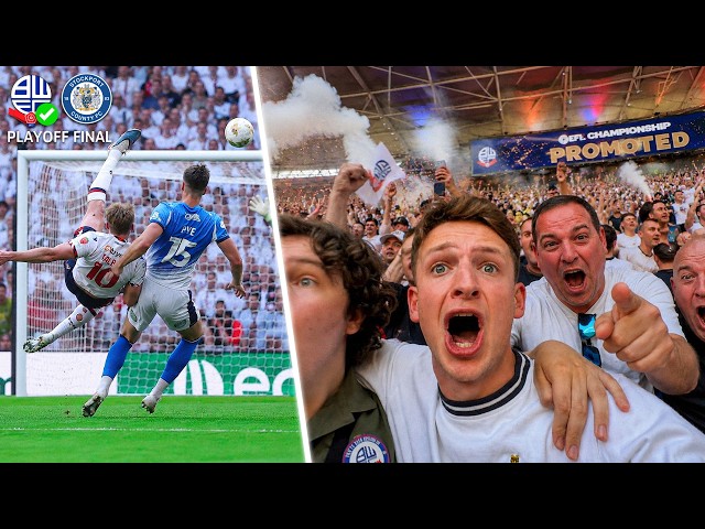 THE MOMENT BOLTON CLINCH PROMOTION after 2,576 Days