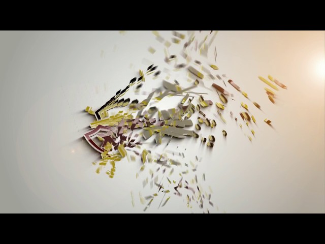 Clean particle logo intro after effects