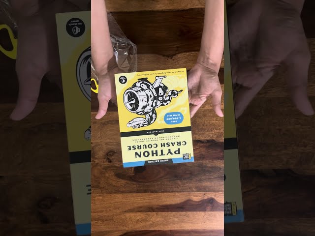 Unboxing “Python Crash Course – 3rd Edition” 📘🐍✨| A Hands-On, Project-Based Programming Book