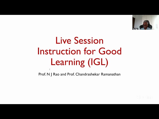 Instruction for Good Learning - LS 1