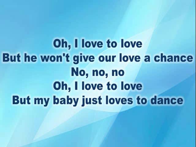 I love to love - Tina Charles