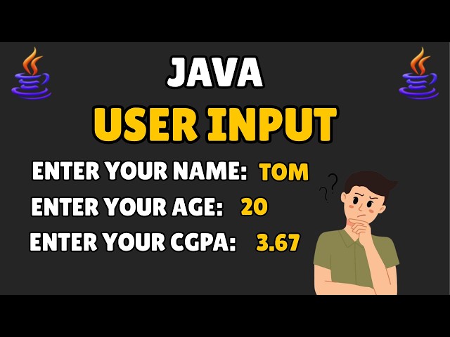 Learn User Input in Java in 5 Minutes | Scanner Class Tutorial